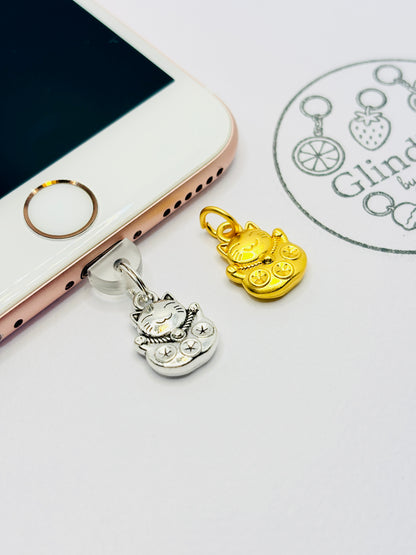 Maneki-Neko accessory. Your golden lucky charm.