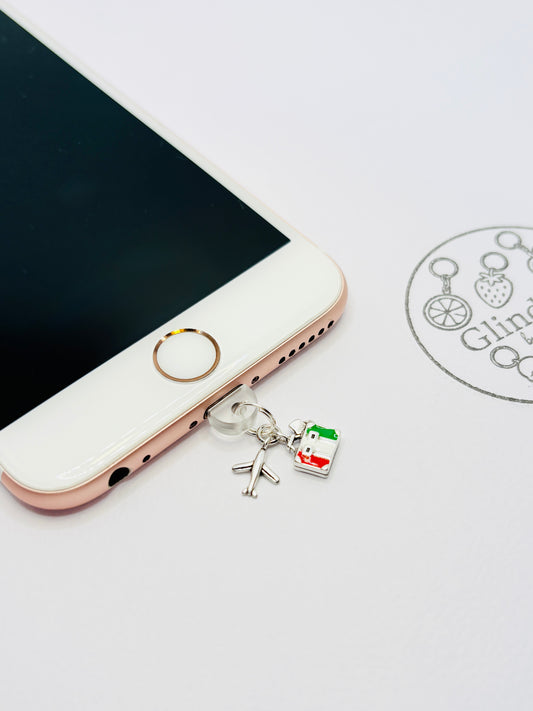 Bella Italia! Flugzeug und Koffer Charm. Für kleine Reisemomente im Alltag