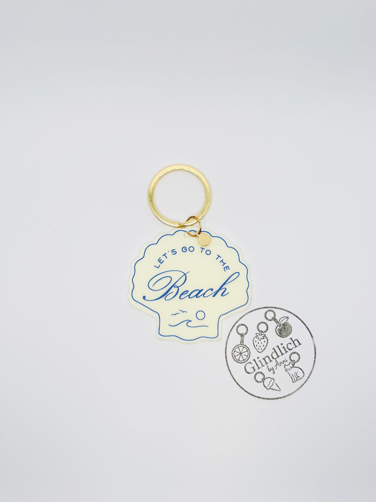 Let’s Go To The Beach Charm. Sommerlicher Anhänger für Strandmomente