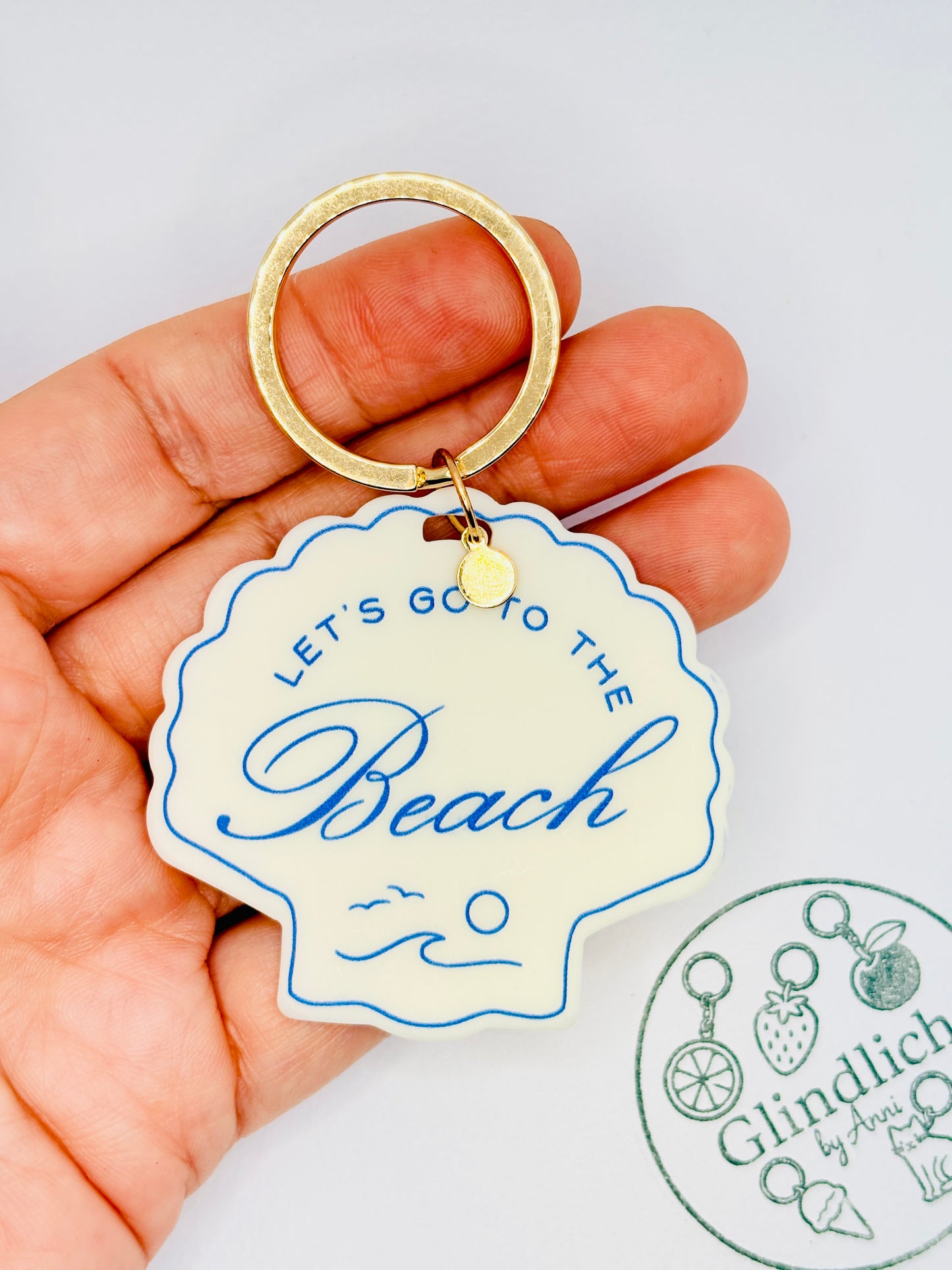 Let’s Go To The Beach Charm. Sommerlicher Anhänger für Strandmomente
