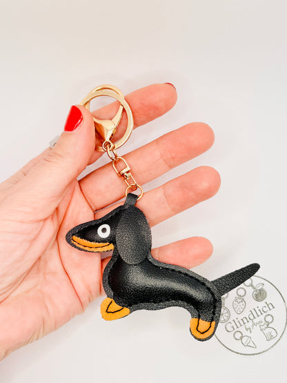 Dackel Bag Charm. Für alle, die treue Hundeliebe täglich zeigen.
