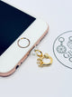 Sparkle Ring Gold Mini Charm. Funkelnde Eleganz fürs Smartphone.