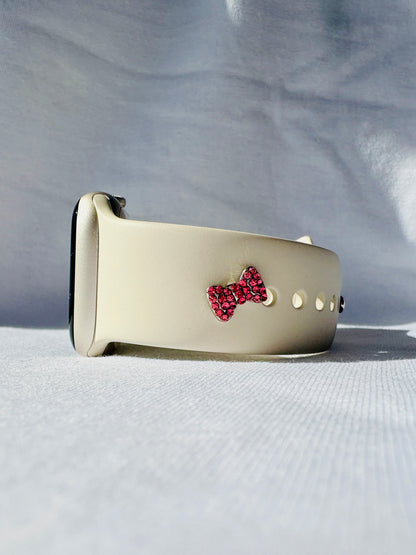 Schleife Watch Charm. Funkelnder Begleiter fürs Handgelenk.