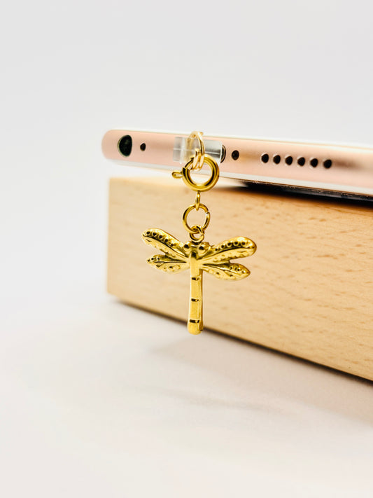 Libelle Handy Charm. Zarte Eleganz und Leichtigkeit fürs Smartphone.