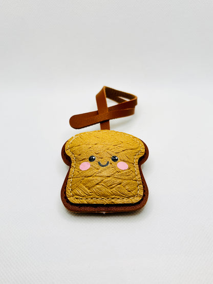 Toast Schlüsselanhänger süßes Brot Cartoon Taschenanhänger Geschenk für Frauen Kinder Rucksack Deko