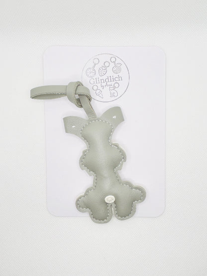 Schnauzer Hund Schlüsselanhänger. Kunstleder Taschenanhänger. Rucksack Anhänger Hundeliebhaber