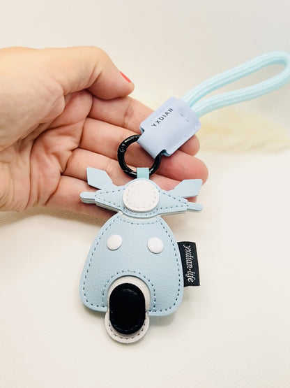 Moped Roller Schlüsselanhänger Kunstleder. Bunter Roller Charm für Schlüssel, Tasche & Geschenkideen