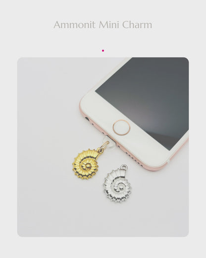Ammonit Mini Charm. Für alle, die ausgefallene Naturmotive lieben.